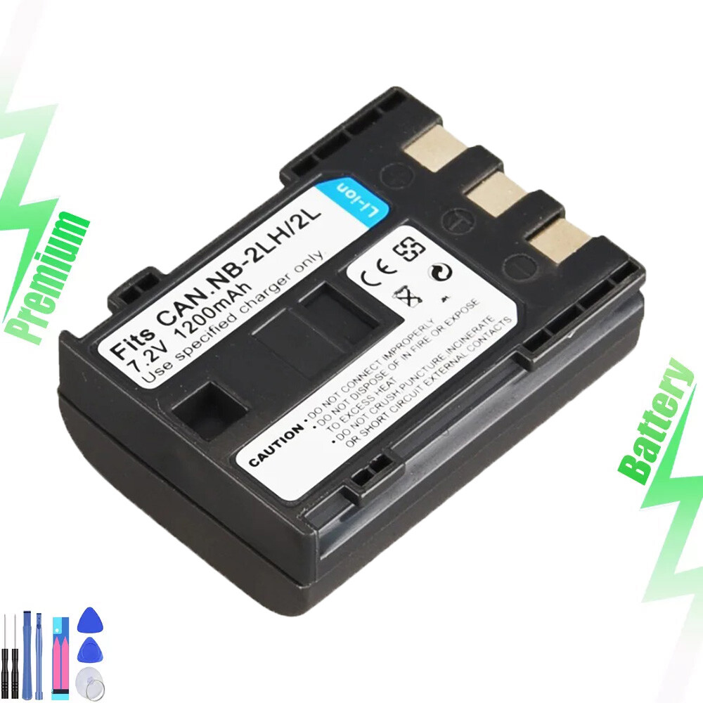 1x 1200mah Battery for Canon NB-2L NB-2LH NB-2L12 NB-2L14 NB-2L24 BP-2L5 BP-2LH