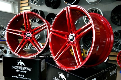 4 x 22 Inch 5x112 Forzza BOSAN Candy Rouge Roues : Pour Mercedes BMW Série G - Photo 3 sur 12