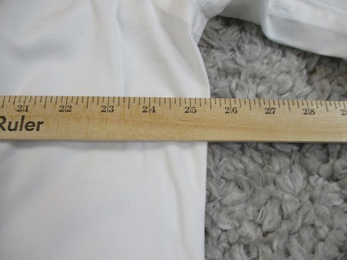 TM Lewin Shirt Mens 17 26 White Non Iron Regular Fit French Cuff Dressy Work - Picture 11 of 14