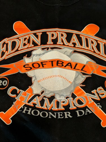 Camiseta negra Eden Prairie Softbol 2002 Schooner Days Champions XXL 2XL - Imagen 3 de 5