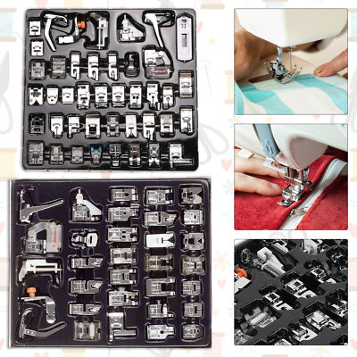 32/42x Profi Nähmaschine Nähfüße Set Multifunktion Saum Fuß Ersatz