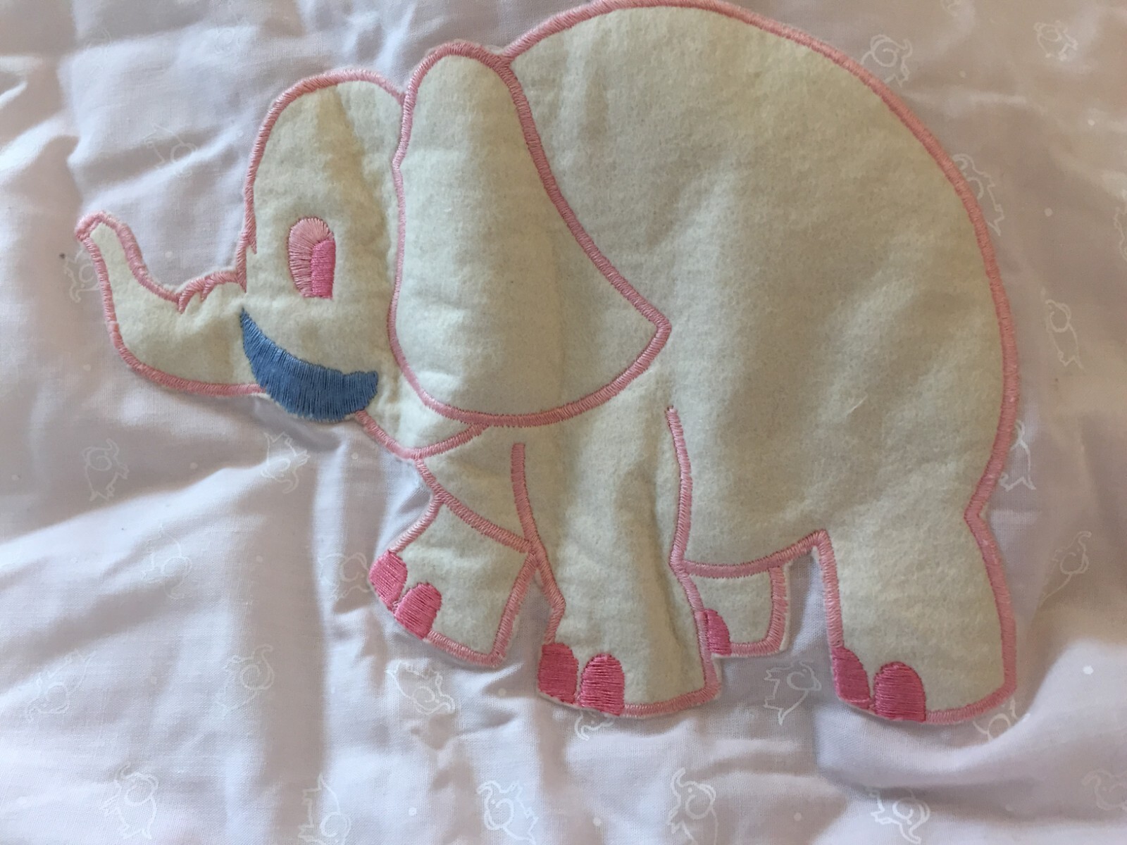 Trapunta lettino rosa elefante per bambina foto 5