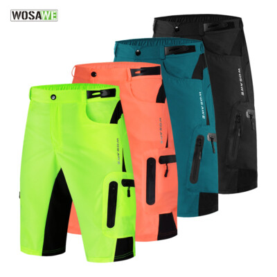 Inclinarse aborto radiador Para hombre Ciclismo Holgados Pantalones Cortos MTB Bicicleta de Montaña  Montaje Pantalones Deportivos Calzoncillos Acolchados | eBay