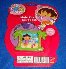 Dora the Explorer Slide Puzzle Keychain Basic Fun MIB Rare