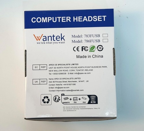 Wantek 3in1 Headset 3.5mm with USB to Type-C Microphone Headphone for PC/Phone - Picture 11 of 11