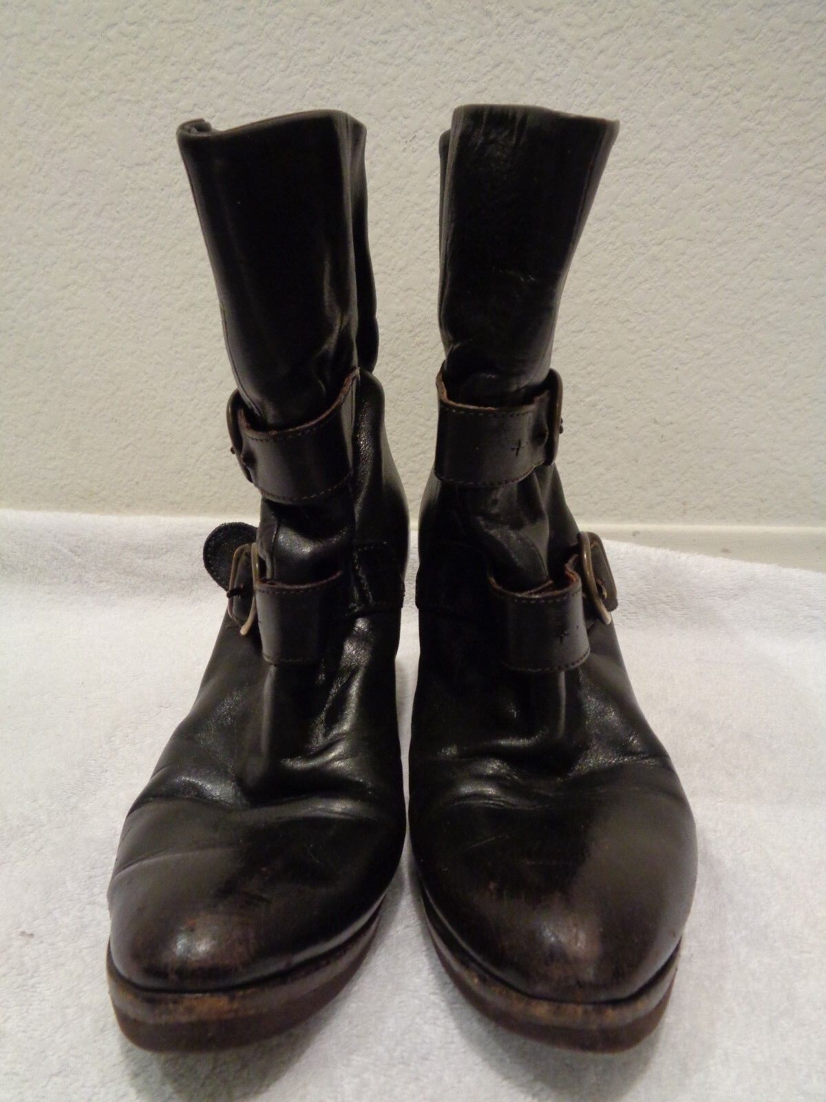 FIORENTINI + BAKER Braun Braun BAKER ankle heel buckle LEATHER Stiefel 37.5/7.5 abe25d FIORENTINI + BAKER Braun Braun BAKER ankle heel buckle LEATHER Stiefel 37.5/7.5 abe25d