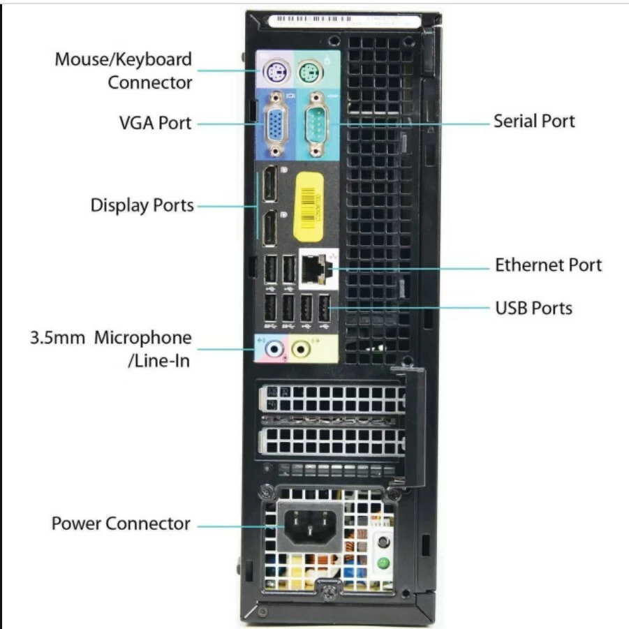 Desktop : Dell Optiplex 7010 SFF, Intel i5 3.2, 8 GB, 240GB SSD