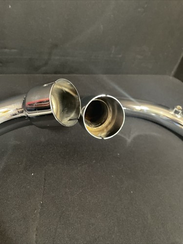 70-4884 70-4886 Triumph TT Hi-Pipe Exhaust Pipe Set 1964 - 1966 T120C TR6 U.K. - Picture 9 of 9