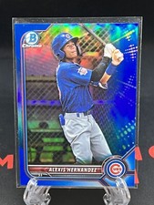 2022 Bowman Chrome Draft BDC-173 Alexis Hernandez Blue Refractor 135/150 Cubs