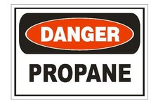 Danger Propane Sticker Safety Sign Decal Labe...