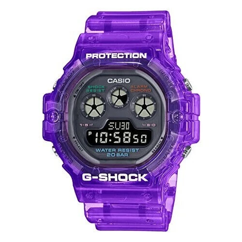 Montre quartz violet Casio G Shock Digital Joy Topia s rie DW5900JT 6