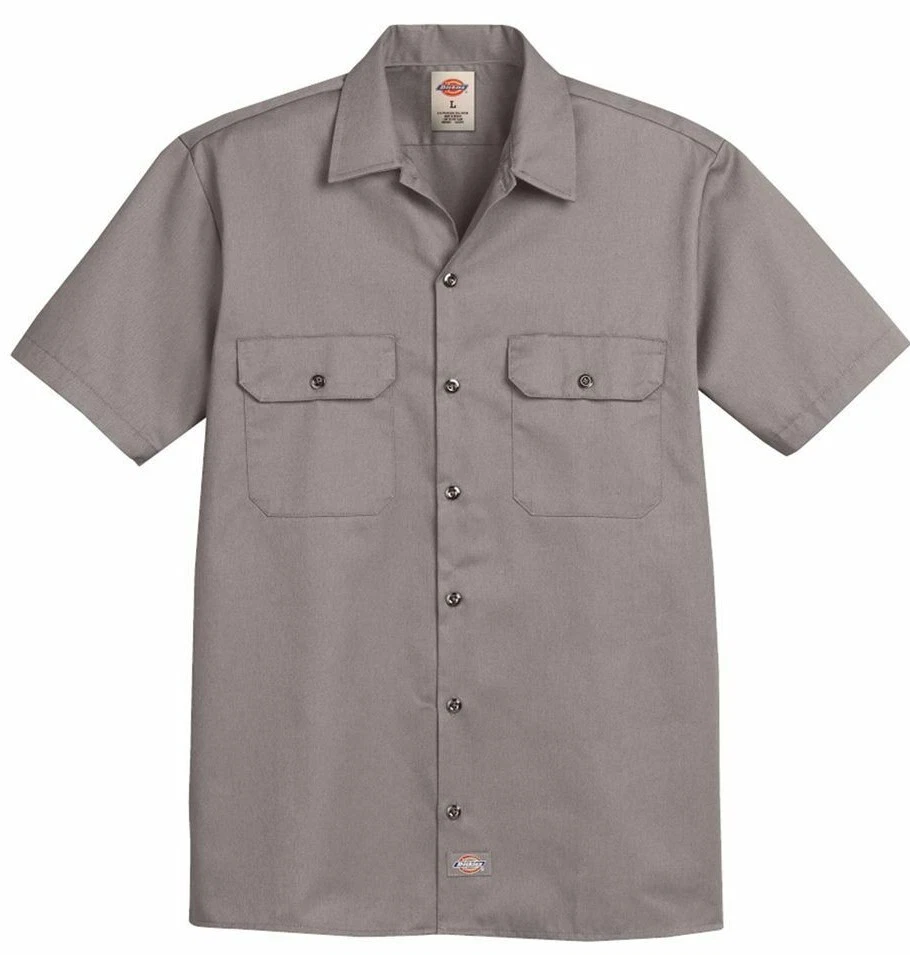 Dickies Men's Size S-2XL 3XL 4XL 5XL Short Sleeve Work Shirt Shop Mechanics 1574 - Image 3 of 4
