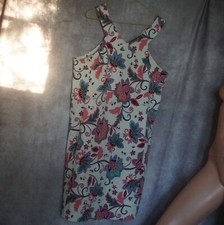 Womens Dress - Nine West Sz 12 Lined Sleeveless Floral