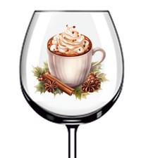 12x Christmas Coco Cup Wine Glass Bottle Vinyl Sticker Decals ab003