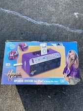 Hannah Montana iPod Dock Guitar Mic Amp Speaker System Boombox Karaoke Disney J5