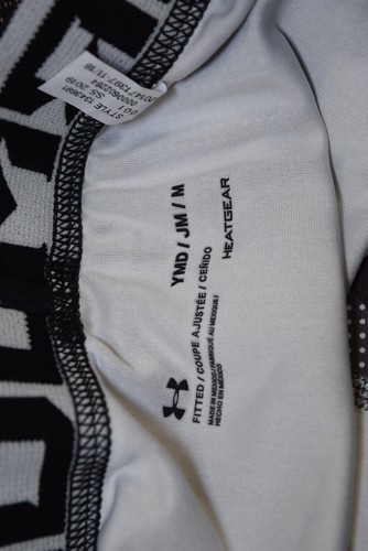 UNDER ARMOUR Heatgear Fitted Wide Band Base Layer Cropped Pants BOYS M Black - Picture 6 of 15