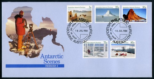 ANTARCTIC TERRITORY AAT 1984 Antarctic Scenes, Series 1 First Day Cover FDC (b)