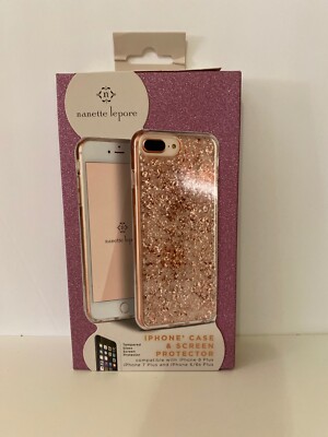 Nanette Lepore  Metallic Foil Flake iPhone Case & Screen Protector.8/7/6S/6 Plus