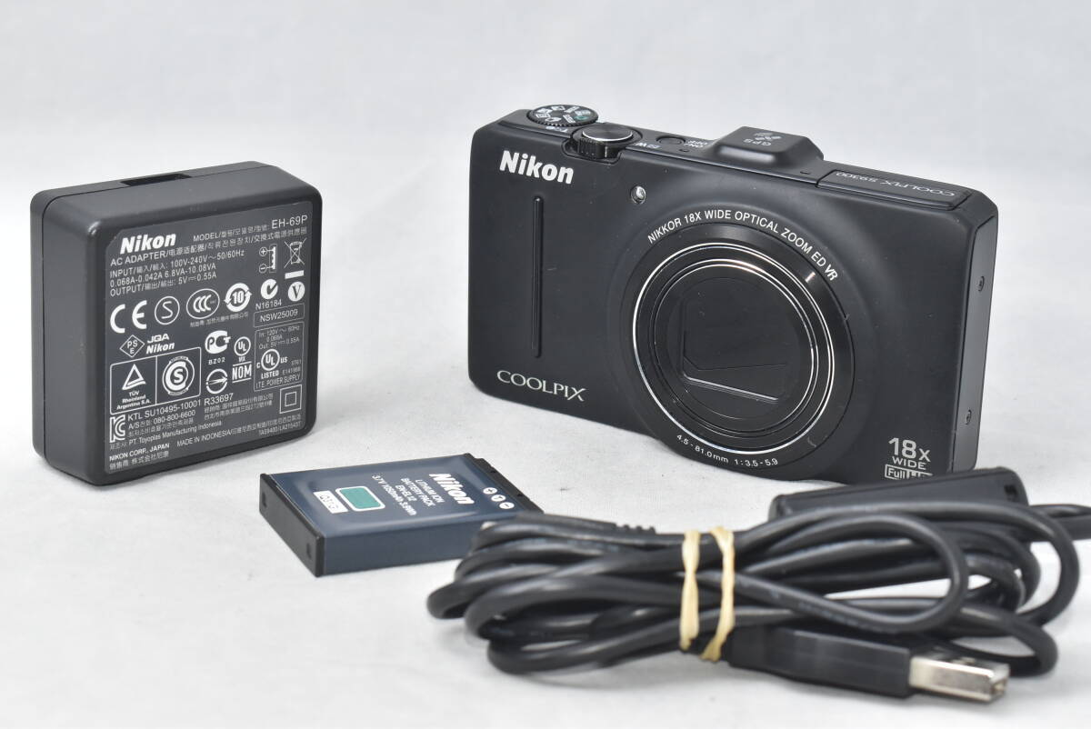 Nikon COOLPIX S9300　ジャンク品 Nikon COOLPIX S9300 16.0MP Digital Camera Black English