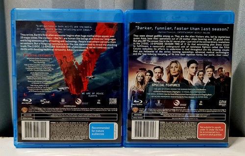 V : Complete Series 1 & 2 - 4 × Disc Region B Bluray Set, 2009-2010. - Picture 2 of 9