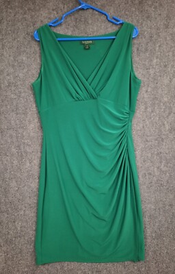 Lauren Ralph Lauren Women's Green V-Neck Side Slit Evening Gown Size 14 | eBay Lauren Ralph Lauren Women's Green V-Neck Side Slit Evening Gown Size 14 | eBay