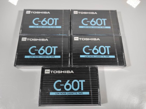 5 x TOSHIBA C-60T Blank Audio Cassette 1973-76 Tapes Sealed New items - Picture 2 of 11