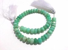 Natural Chrysoprase Rondelle Faceted 7-8mm Gemstone Beads 10"Inch 1 Strand
