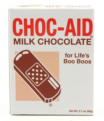 Choc-Aid - Milk Choc Bandages - 1 Package - 2.7oz Package - FREE SHIPPING
