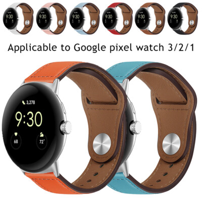 Leather Wristband Watchband Replacement For Google Pixel Watch 3/2/1 41/45MM