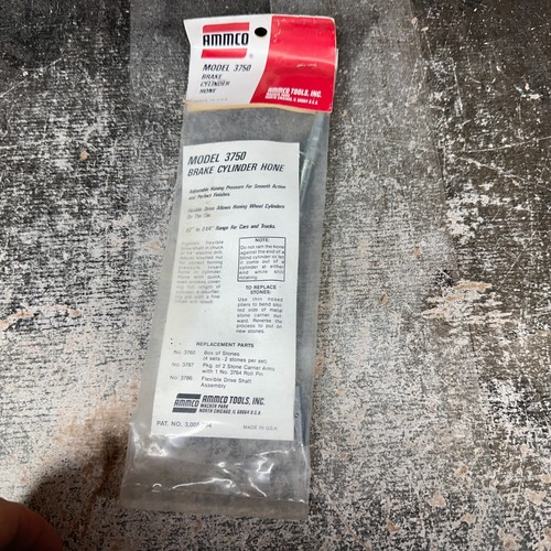 VINTAGE AMMCO BRAKE CYLINDER HONE PART NO. 3750 New - Picture 4 of 4