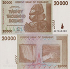 ZIMBABWE 20000 DOLLARS P-73 2008 20,000 *AA* UNC RARE PAPER MONEY BILL BANK NOTE