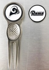 NFL Golf Divot Repair Tool Magnetic Ballmark Silver Los Angeles Rams