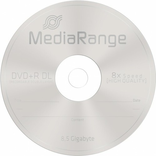25 MediaRange Dual Layer DVD+R Double DL 8x 8.5GB NON Printable MR469