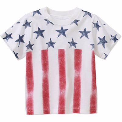 New Gymboree Boys July 4th Red USA Patriotic Tee Shirt Top 4T 5T American
