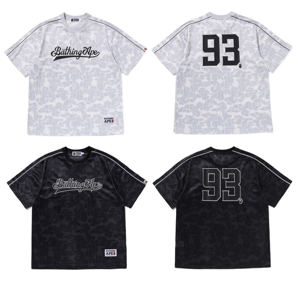 A Bathing Ape ベースボールジャージ 93 Majestic A Bathing Ape ベースボールジャージ 93 Majestic BAPE x