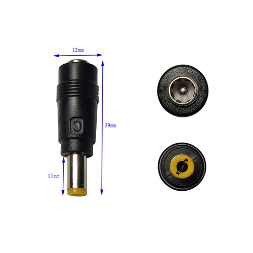 5.5*2.1mm Female to 5.5x2.5mm Male DC Power Plug Connector Adapter - Picture 11 of 12