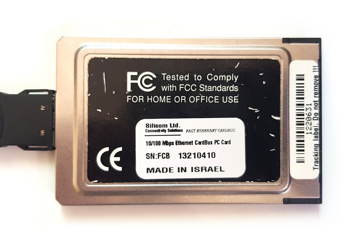SILICOM CardBus PC Card 32bit 100/10M PCMCIA II Ethernet