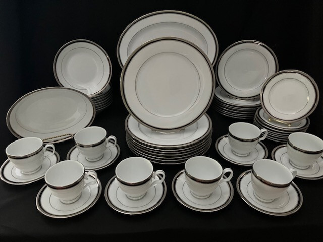 Of Platinum Edged Dinnerware