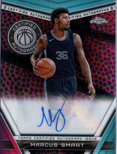 2024 Topps Chrome NBA Marcus Smart Topps Certified Autograph Purple /55
