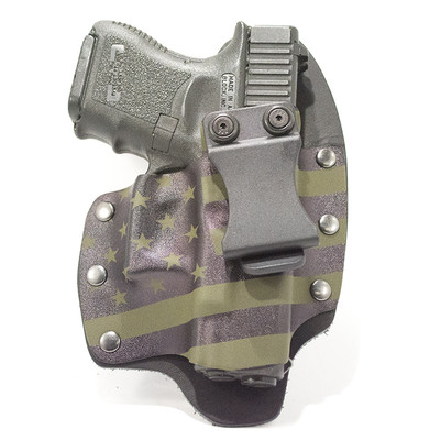 FN - IWB Hybrid Holster - Optic Ready - USA Green & Black
