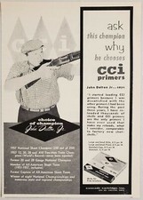 1959 Print Ad CCI Primers for Shotgun Shells Skeet Champion John Dalton Jr