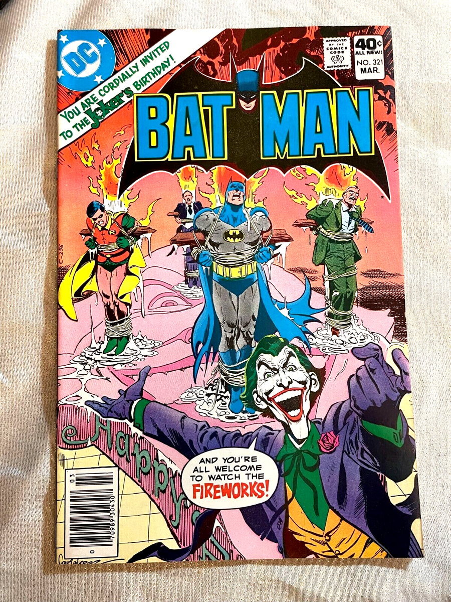 Batman # 321 (VF/NM) 1980 / Joker / JOKER'S BIRTHDAY / Signed by