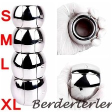 4 Size Male Heavy Ball Stretcher 304 Stainless Steel Scrotum Bondage Ring Weight