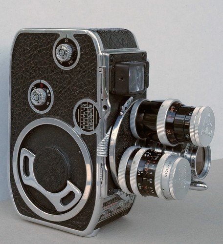 Paillard-BOLEX B 8 Filmcamera mit 3 Objektiven auf Revolverplatte, wie neu - Bild 3 von 14
