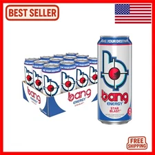 Star Blast Sugar-Free Energy Drink - 16oz Cans,  & Gluten-Free - 12 Pack