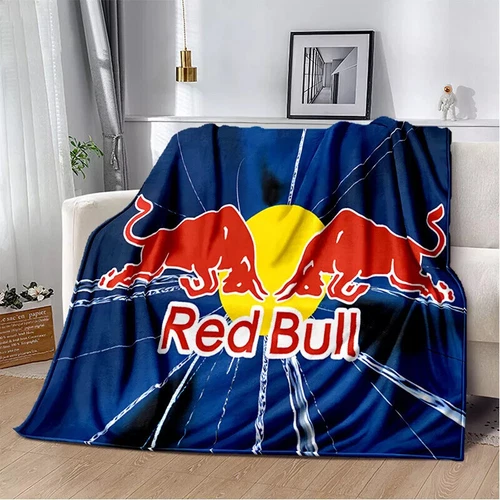 Red&Bull Fleece Blanket Throw Sofa Bed Warm Flannel Blanket Rug Bedspread Gift - Picture 26 of 51