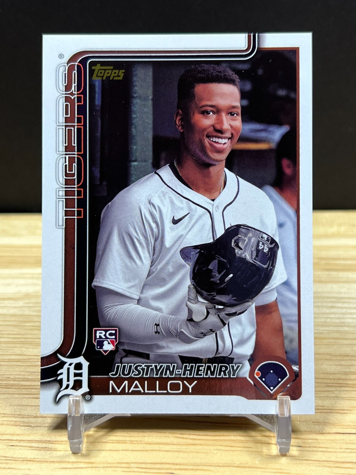 2025 Topps Series 1 #269 Justyn-Henry Malloy RC Golden Mirror Image SSP Tigers