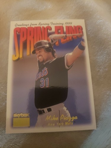 1999 Skybox Premium Greetings from Spring Training Mike Piazza - Picture 2 of 4