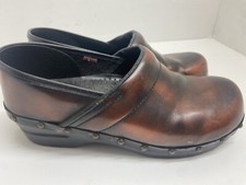 Sanita Women Clogs Slippers 40 9 Copper Garden Shoes Nursing