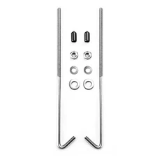 18-8 Stainless Steel J Hook Battery Hold Down Bolts, 9 in, Hex nuts, Spring Lock